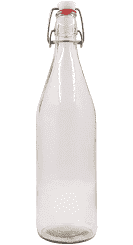 Flip Top Glass Water Bottle